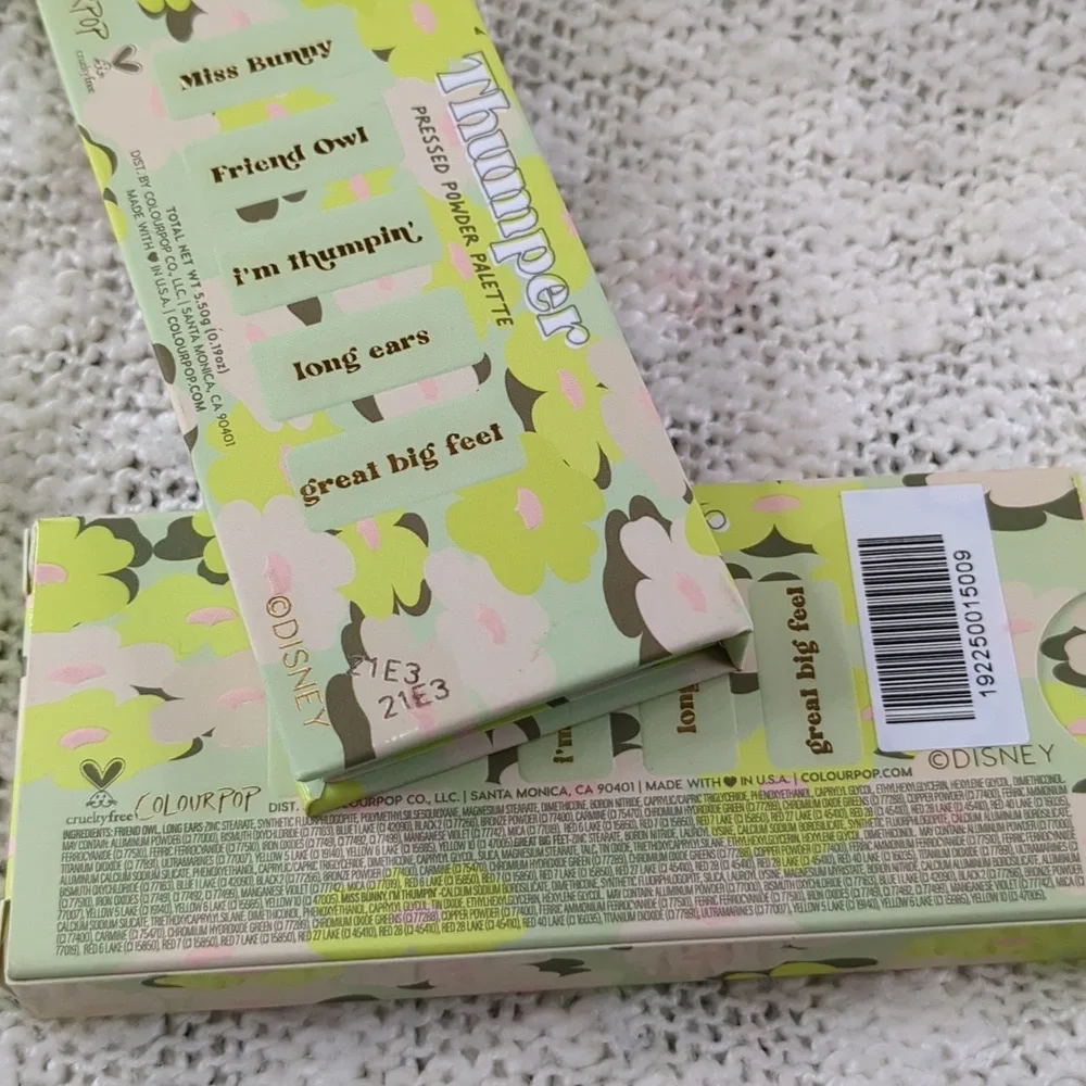 Colourpop Disney Bambi Pressed Powder Palette in Thumper, 5.5g/0.19oz